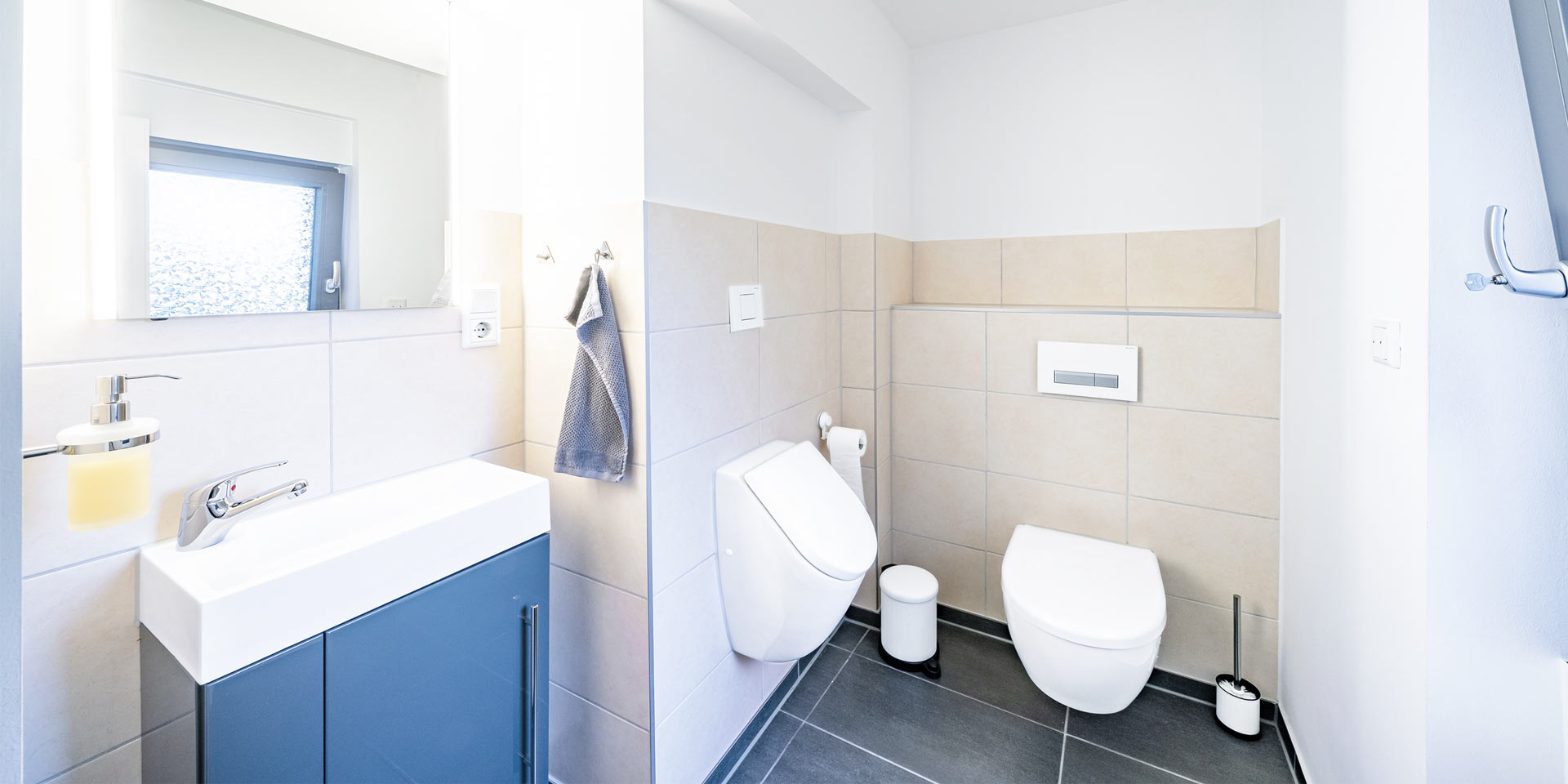 Foto: Ein modernes Bad in einem Altbau